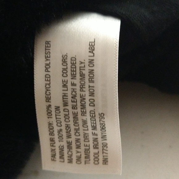 NEW! Faux Fur Quarter Zip Pullover Sweatshirt, Black- A New Day - SOFT! - Picture 10 of 10